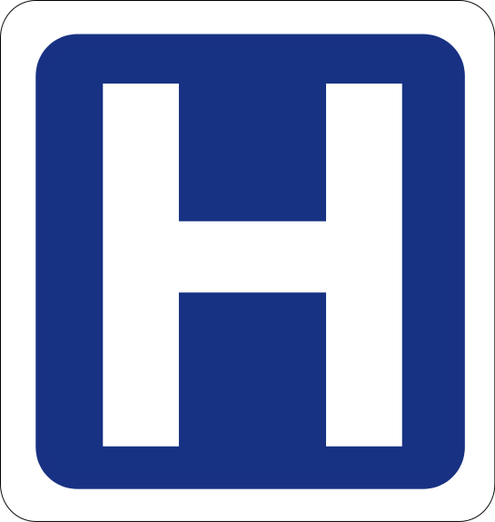Hospital Road Sign - ClipArt Best