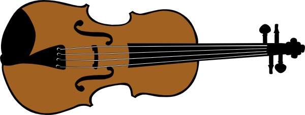 Violin (colour) Clip Art - vector clip art online ...