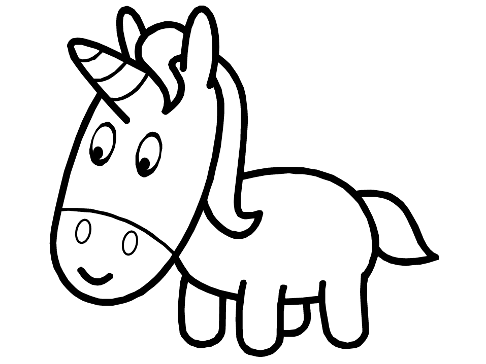 Cute unicorn coloring pages - Free Clipart Images