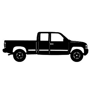 Metal Wall Art Silhouettes of Trucks | Vehicles | Chevy | Monster ...