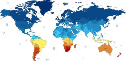 Map of the world vector Free vector for free download (about 200 ...