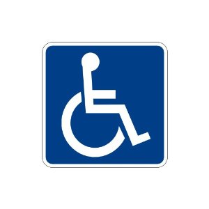 Handicap Access ADA Sticker Window Door Decal: Automotive