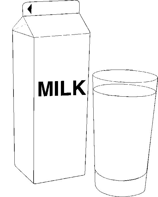 Coloring Page Milk P5865jpg