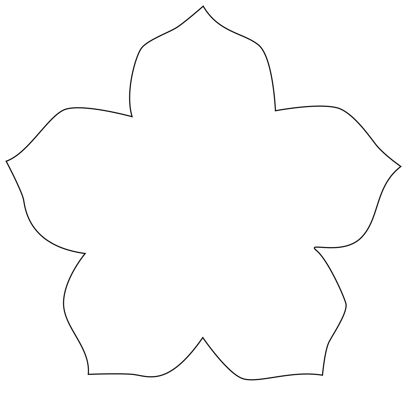 Flower Cut Out Templates ClipArt Best