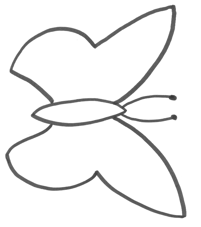 under5s - butterfly template