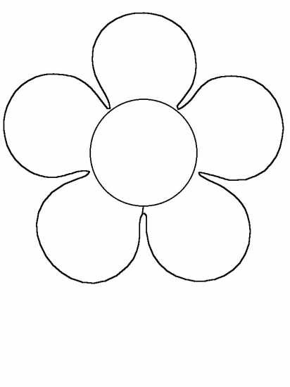 Simple Flower Coloring Pages | Bulbulk Com