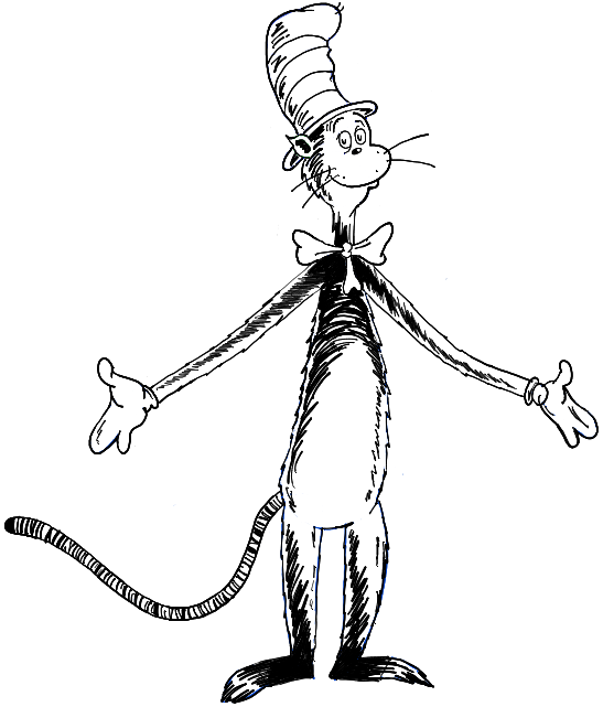 How to Draw The Cat in the Hat in Easy Step by Step Drawing ...