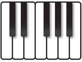 Wavy Piano Keys Clipart - Free Clipart Images