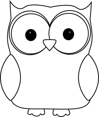 Owl clipart outline - ClipartFox