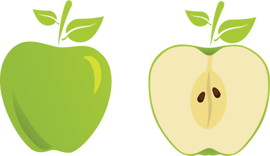 Cross Section Of An Apple Cartoon Clip Art, Vector Images ...