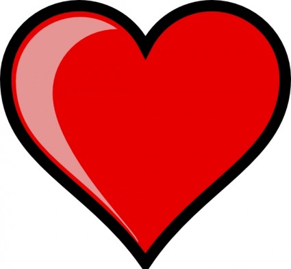 Clipart valentine heart outline