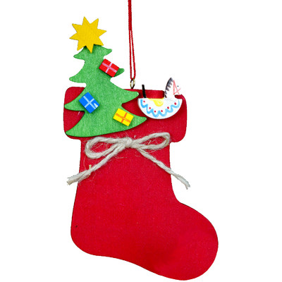 Santa's Workshop O'Christmas Tree Hooked Stocking | Wayfair