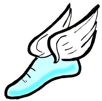 Running Shoes With Wings Clipart - Free Clipart Images