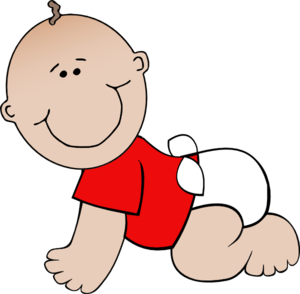 Red Baby clip art - vector - Free Clipart Images