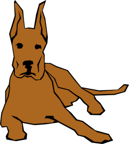 Dog 05 Drawn With Straight Lines clip art Free Vector