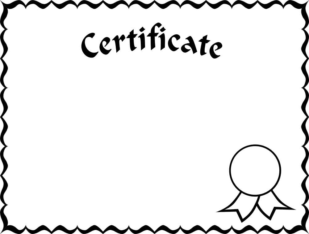 Black Certificate Border - ClipArt Best
