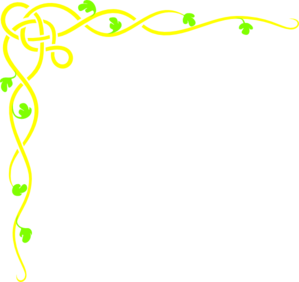 Yellow Vine Border Clip Art - vector clip art online ...