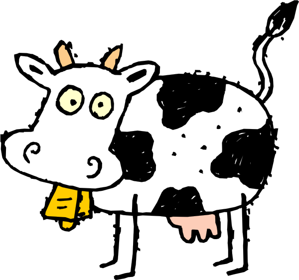 Cartoon Cow Clip art - Vector graphics - Download vector clip art ...