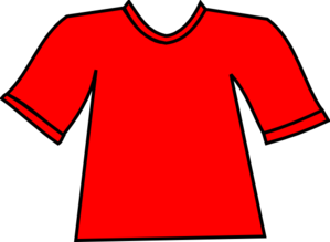 Red t shirt clipart