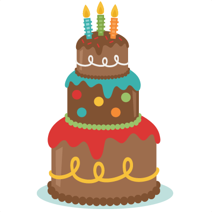 Birthday Cake SVG scrapbook cut file cute clipart files for ...