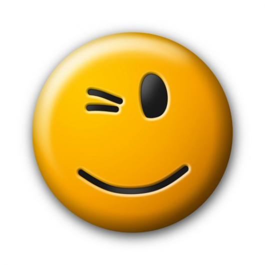 Winking emoticon clipart image #20921