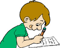 Student Writing Clipart