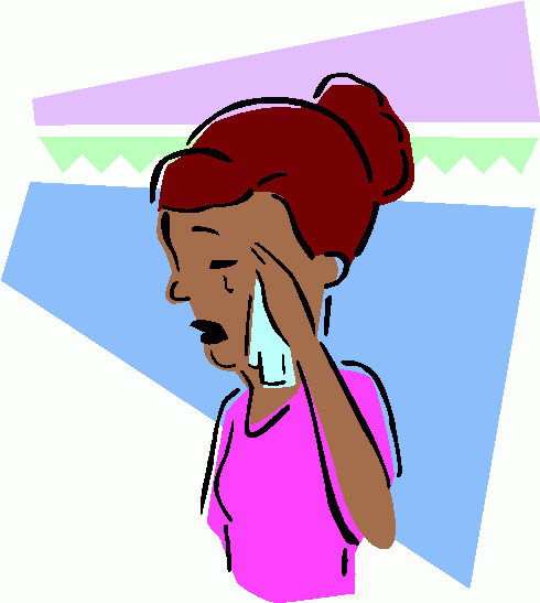 Woman Crying Clipart