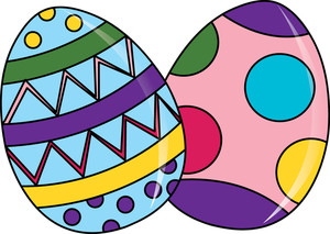 Easter eggs clipart images