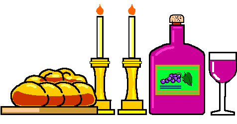 Shabbos table clipart