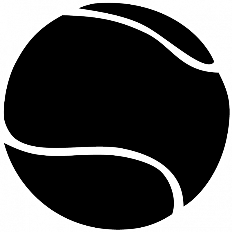 Tennis Ball Clipart Black And White