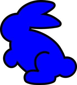 Blue Bunny Clipart