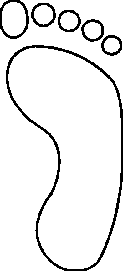 Foot Outline Clipart
