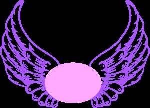 Star above wings clipart