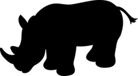 Rhinoceros Cartoon Clipart - Free to use Clip Art Resource