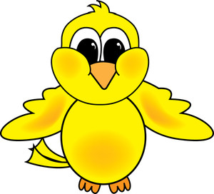 Chick Clipart Image - Clip Art Illustration Of A Bright Yellow ...