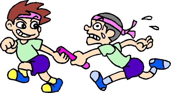 Clipart relay race