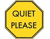 Please be quiet clipart