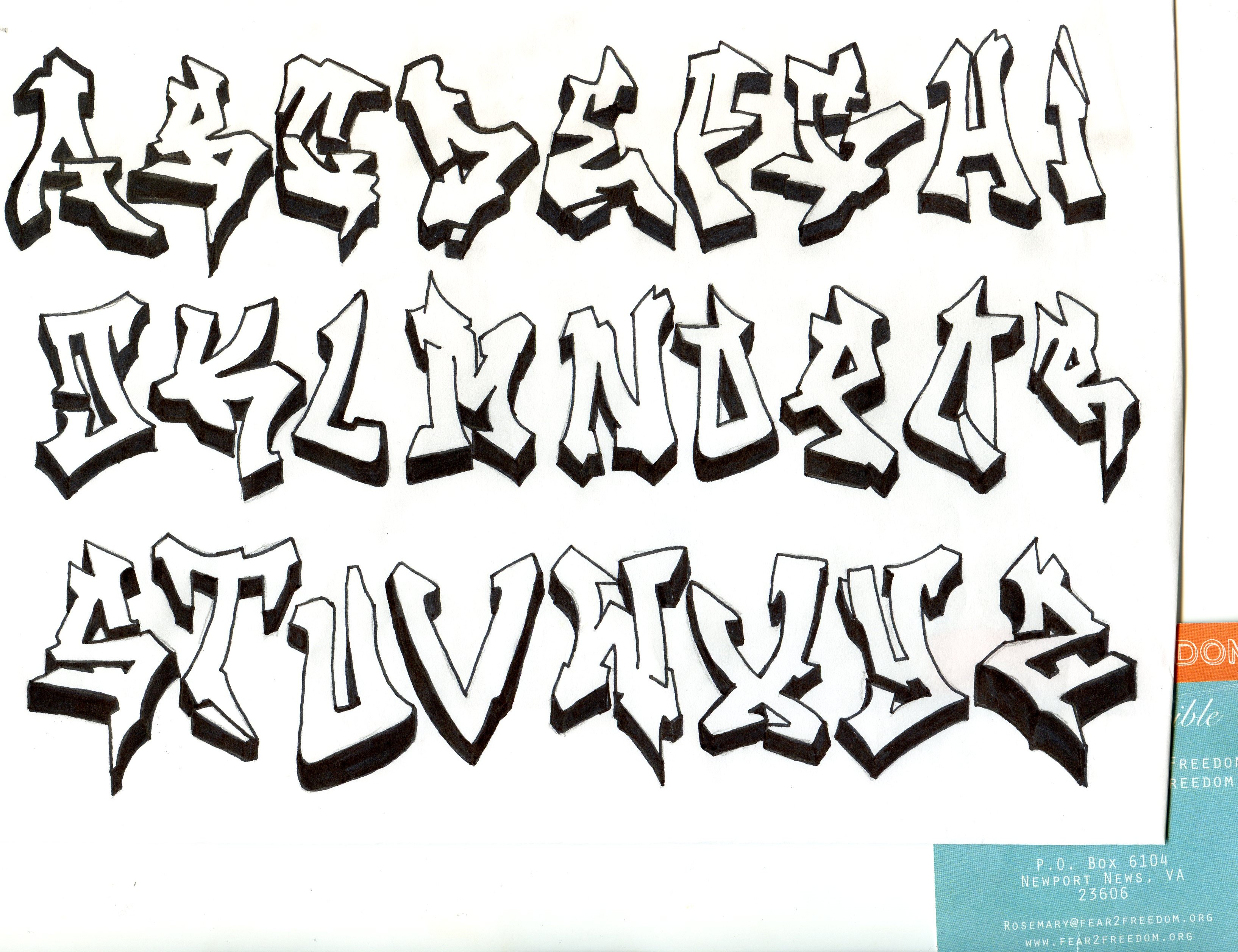 1000+ images about Graffiti Alphabet