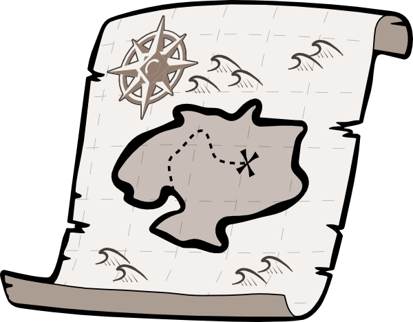 Treasure Hunt Map Clipart