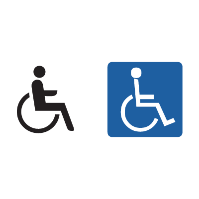 Handicap Sign vector free download