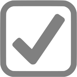 Gray checked checkbox icon - Free gray check mark icons