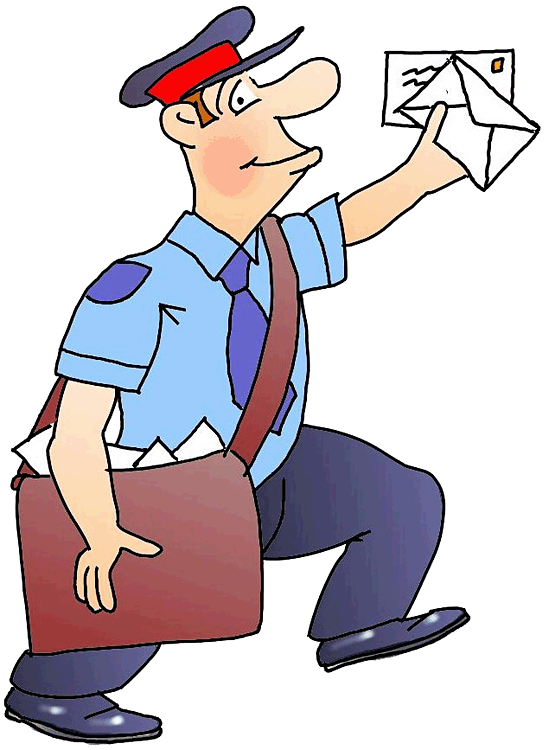 Mailman Clipart Black And White Free Postman C