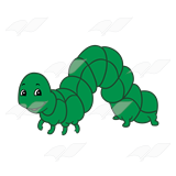 Clipart of inch worm