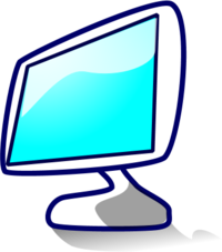 lcd plasma computer screen monitor - vector Clip Art