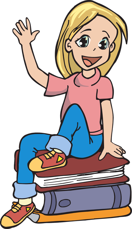 Girl Reading Book Clip Art - ClipArt Best