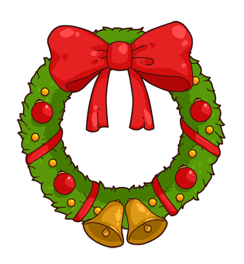 Clip art holiday wreath