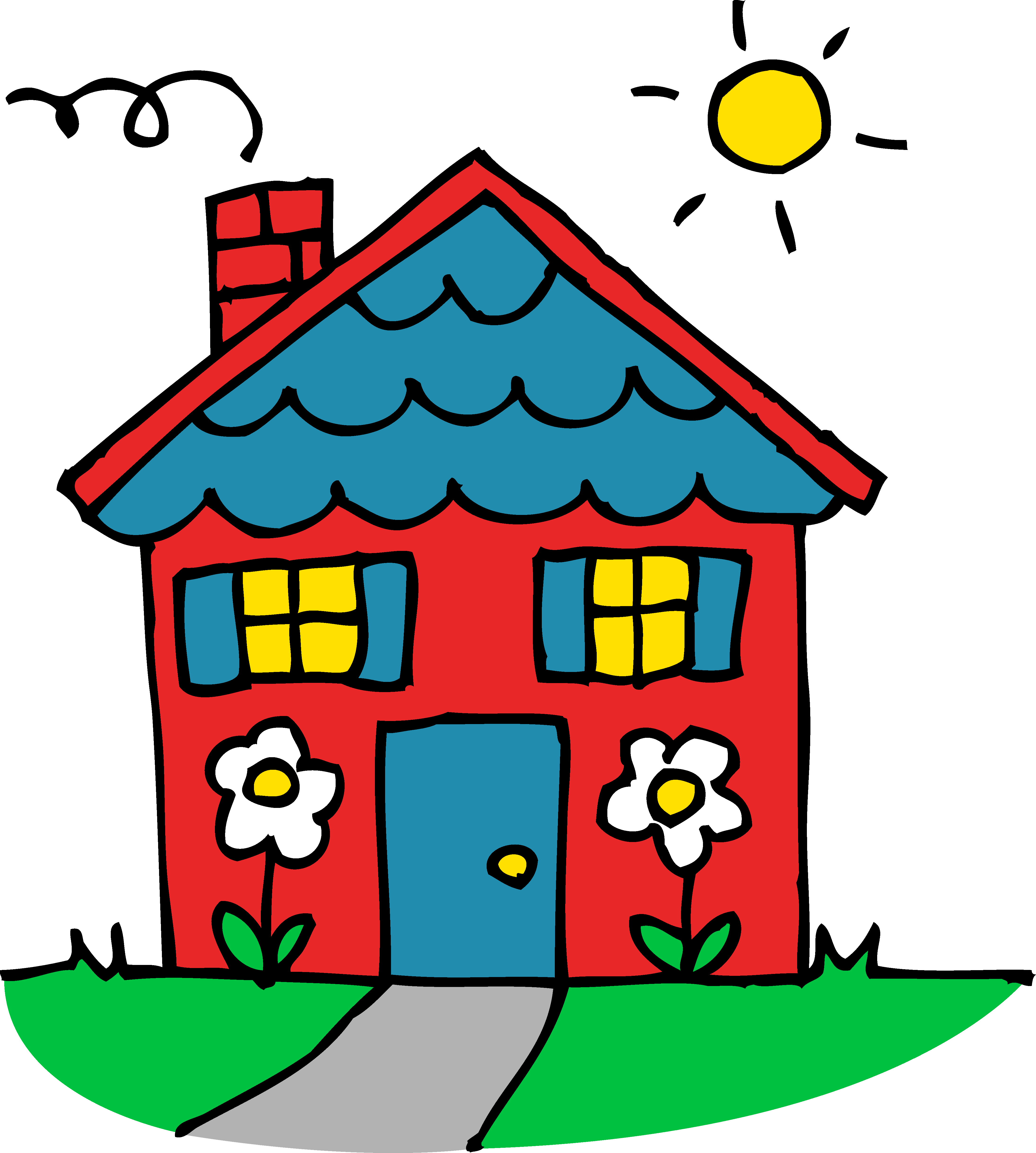 Cute House Clipart craft projects, Building Clipart - Clipartoons
