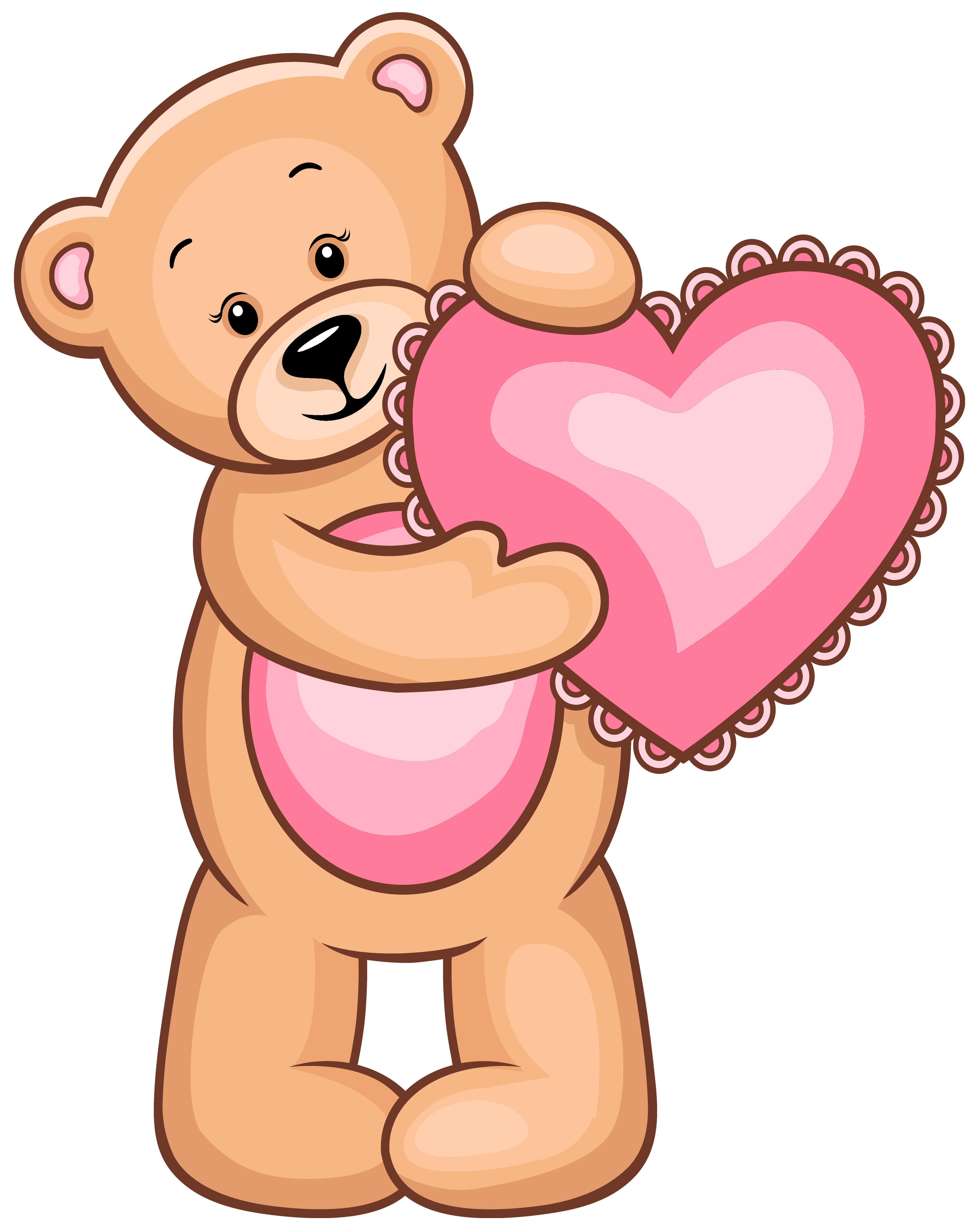 Teddy bear clipart heart - ClipartFox