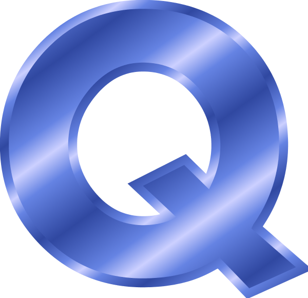 Alphabet Letter Q - vector Clip Art