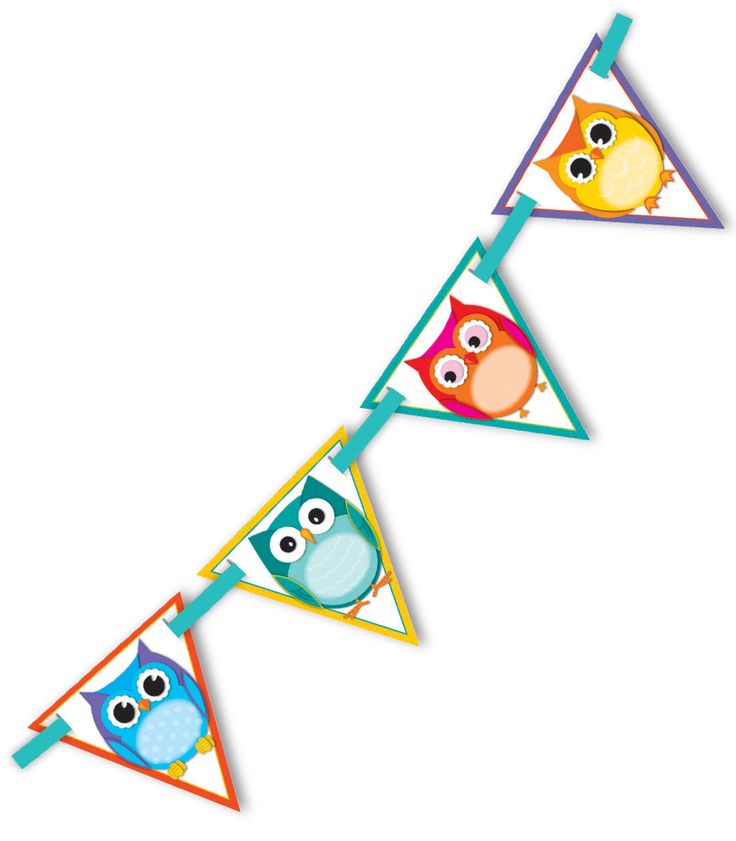 Owl Bunting | No Sew Bunting, Owl ...